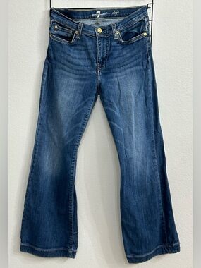 7 For All Mankind-Women’s Dojo Blue Flare Jeans